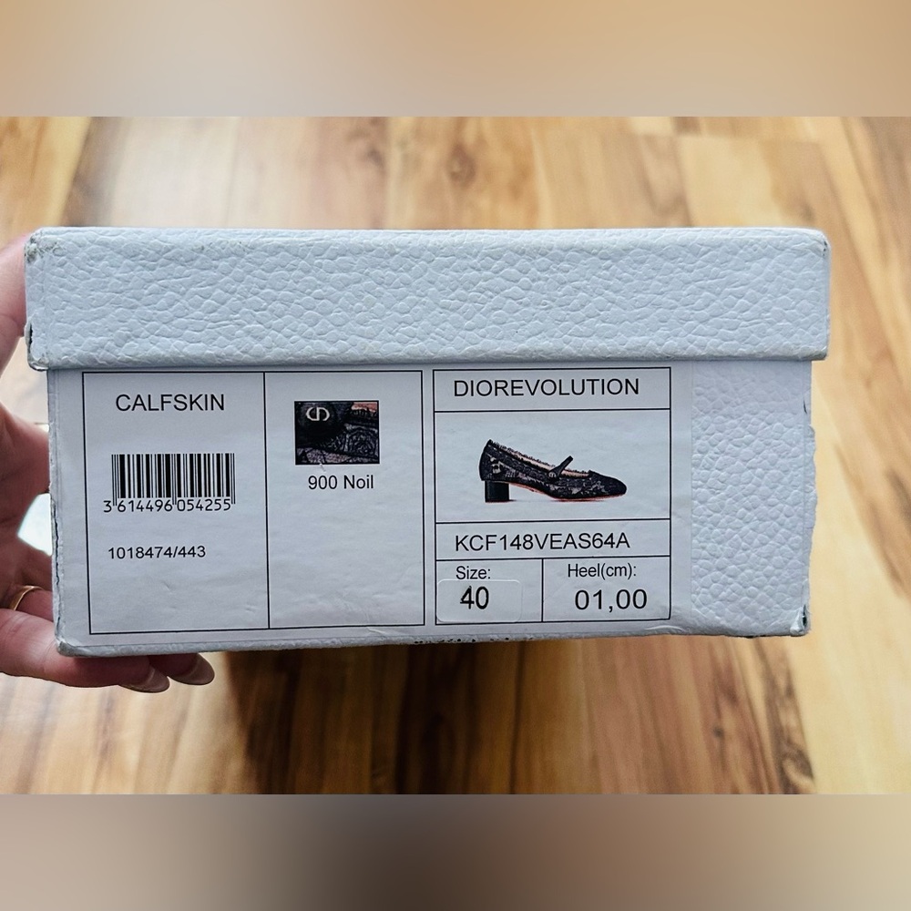CHRISTIAN DIOR D-GRACE BALLET PUMP HEEL MARY JANE BLACK LACE EU-40 $1290 - Picture 13 of 13